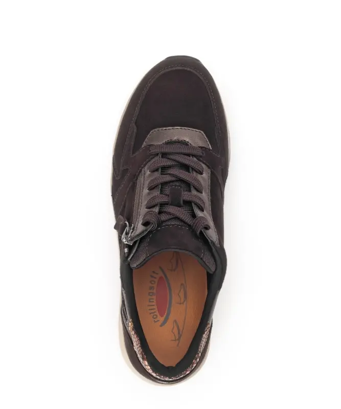 Gabor Rollingsoft Sneakers Donkerbruin