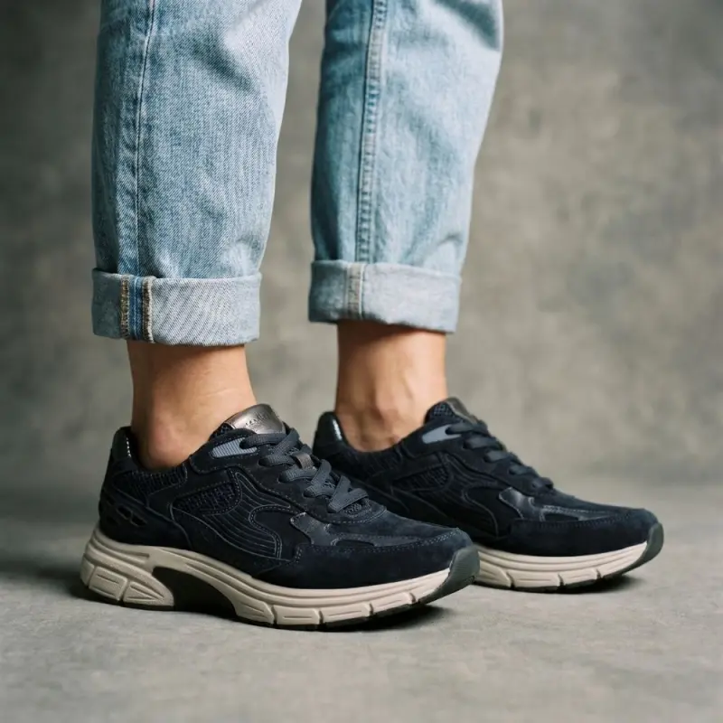 Gabor Rollingsoft Sneakers Nachtblauw