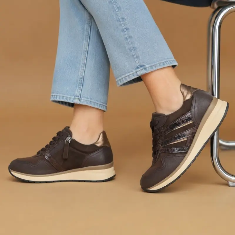 Gabor Sneakers Donkerbruin