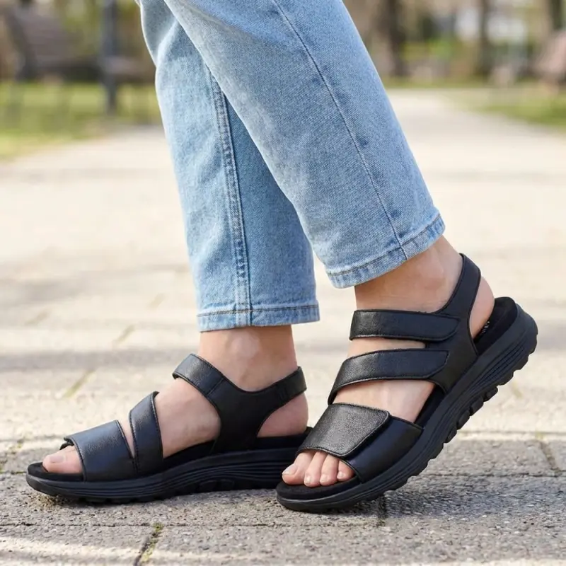 Gabor Rollingsoft Sandalen Zwart