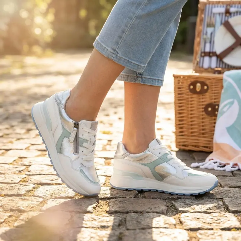 Gabor Sneakers Lichtgroen