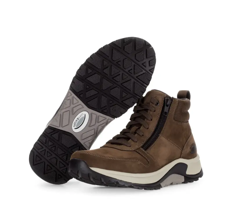Pius Gabor Rollingsoft Veterschoenen Donkerbruin
