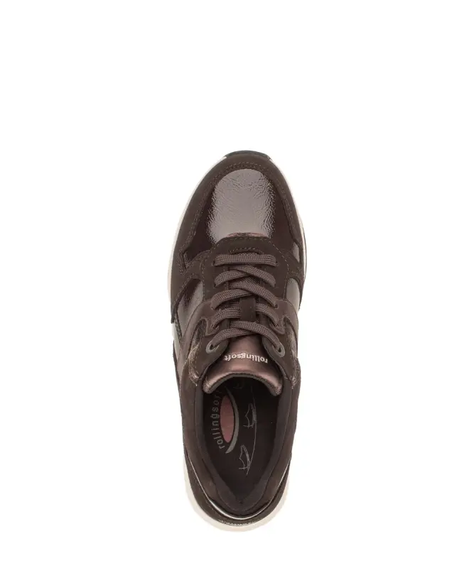 Gabor Rollingsoft Sneakers Donkerbruin