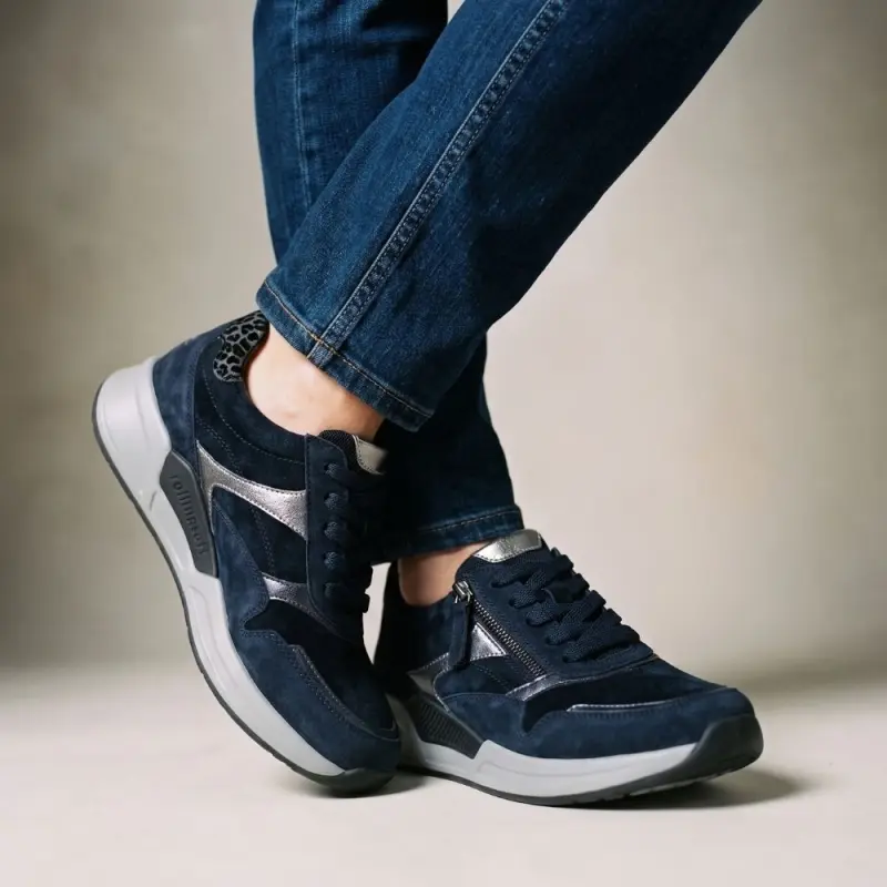 Gabor Rollingsoft Sneakers Nachtblauw
