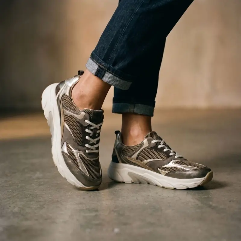 Gabor Rollingsoft Sneakers Goud